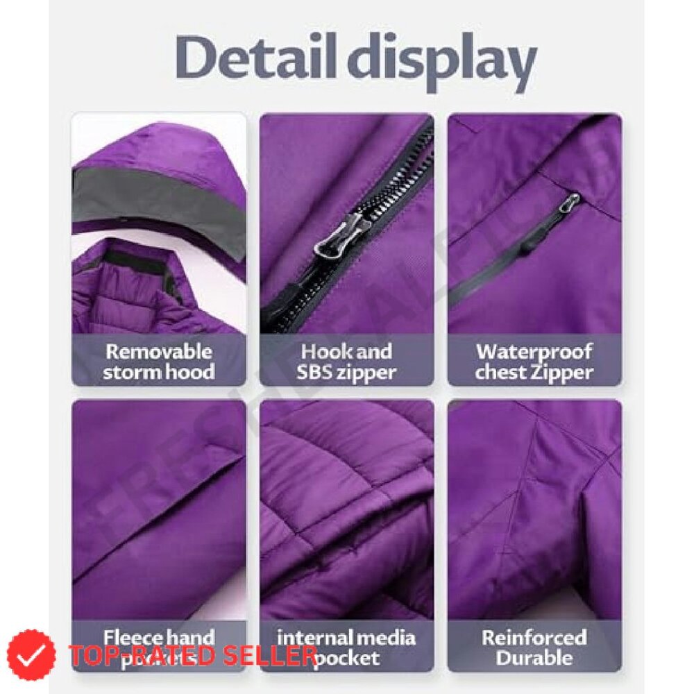 Waterproof Ski Jacket Windproof Snowboarding Coat… - image 6